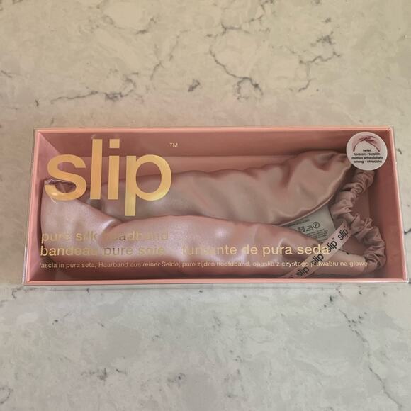 Slip Silk Twist Pure Silk Pink Headband - NEW